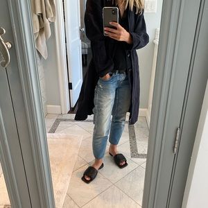 Pas De Calais black linen duster!